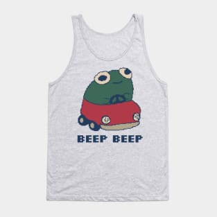 Beep Beep Froggie 80s Pixel Art Tank Top